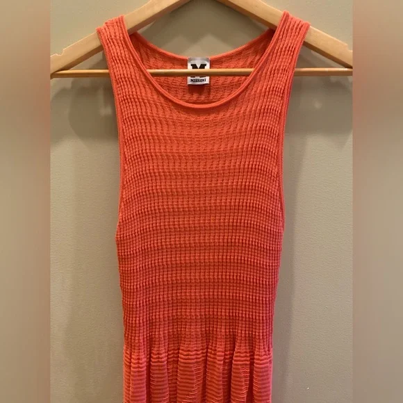 M Missoni Bright Pink-Orange Midi Dress - Picture 2 of 9